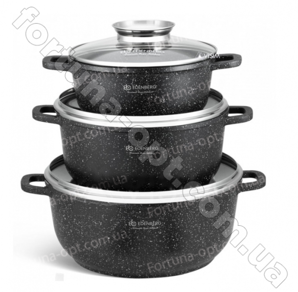 Набор посуды с гранитным покрытием Edenberg EB - 3984 ✅ базовая цена $46.22 ✔ Опт ✔ Скидки ✔ Заходите! - Интернет-магазин ✅ Фортуна-опт ✅