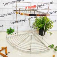 Полка хромированная 2 ярусная 0117 ✅ базовая цена 767.23 грн. ✔ Опт ✔ Акции ✔ Заходите! - Интернет-магазин Fortuna-opt.com.ua.