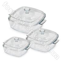 Набор стеклянных термокастрюль A-Plus - 1088 (3 шт) ✅ базовая цена $15.98 ✔ Опт ✔ Скидки ✔ Заходите! - Интернет-магазин ✅ Фортуна-опт ✅