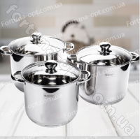 Набор посуды большие кастрюли Edenberg EB - 530 ➜ Оптом и в розницу ✅ актуальная цена - Интернет магазин ✅ Фортуна ✅