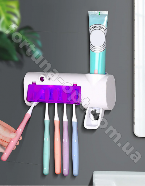 Диспенсер для зубных щеток с дозатором  светящийся TV 000190 ✅ базовая цена $5.97 ✔ Опт ✔ Скидки ✔ Заходите! - Интернет-магазин ✅ Фортуна-опт ✅