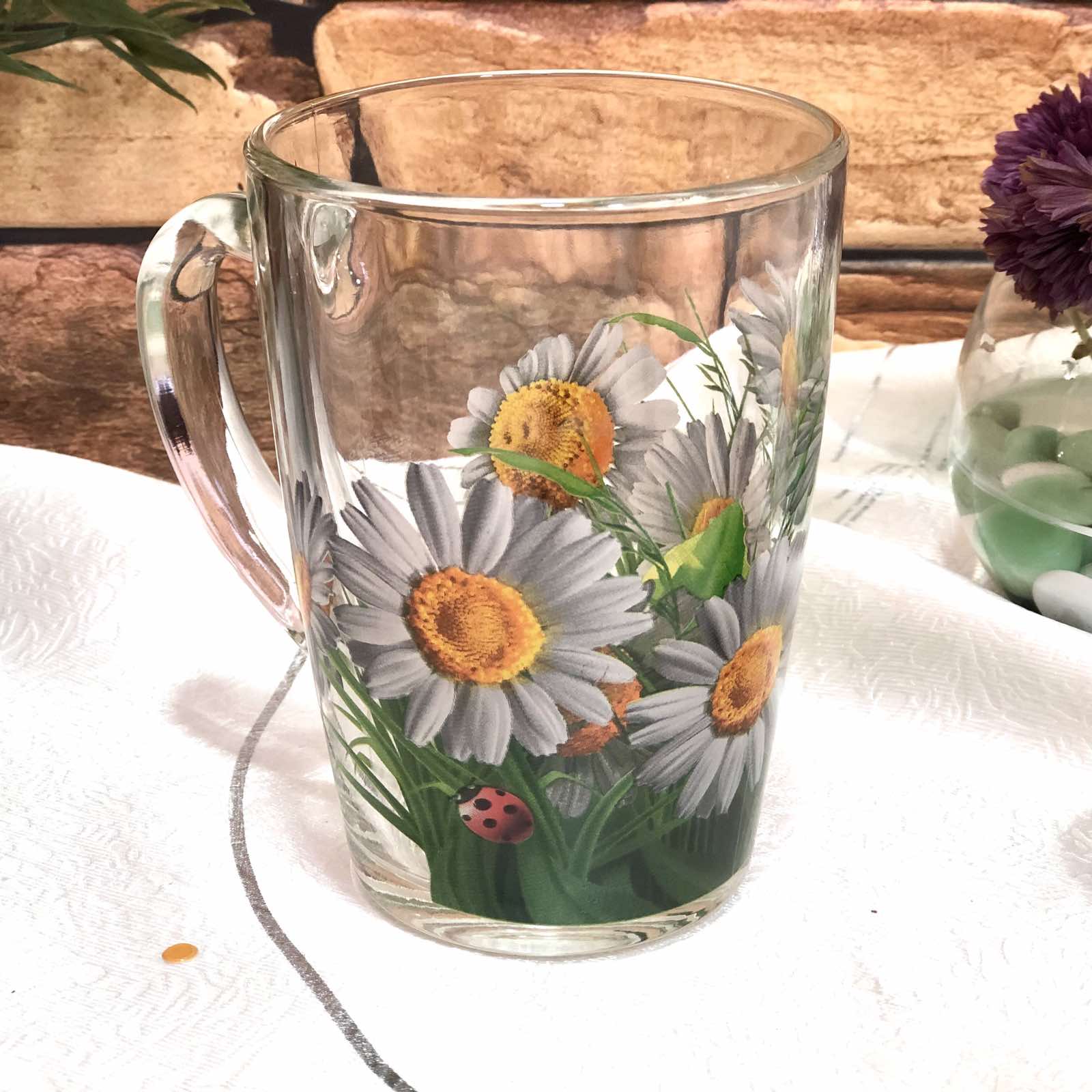 Чашка стекло 300 мл Капучино цветы 8139 ✅ базовая цена 35.52 грн. ✔ Опт ✔ Скидки ✔ Заходите! - Интернет-магазин ✅ Фортуна-опт ✅