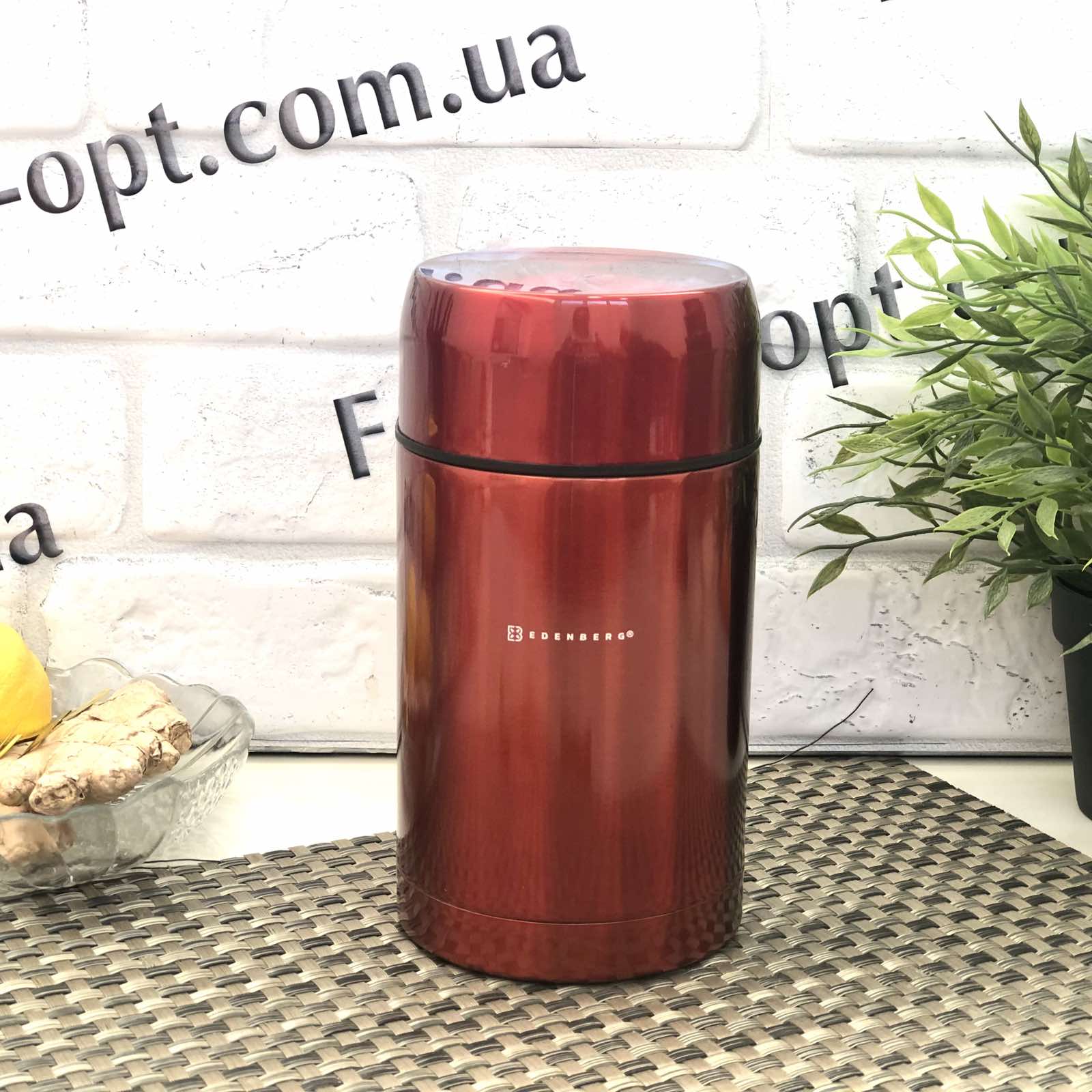 Термос пищевой Edenberg EB - 3510 - 1000 мл, нержавейка ➜ фото ➜ розн цена $12.08 -Интернет-магазин ✅ Fortuna-opt.com.ua. ✅