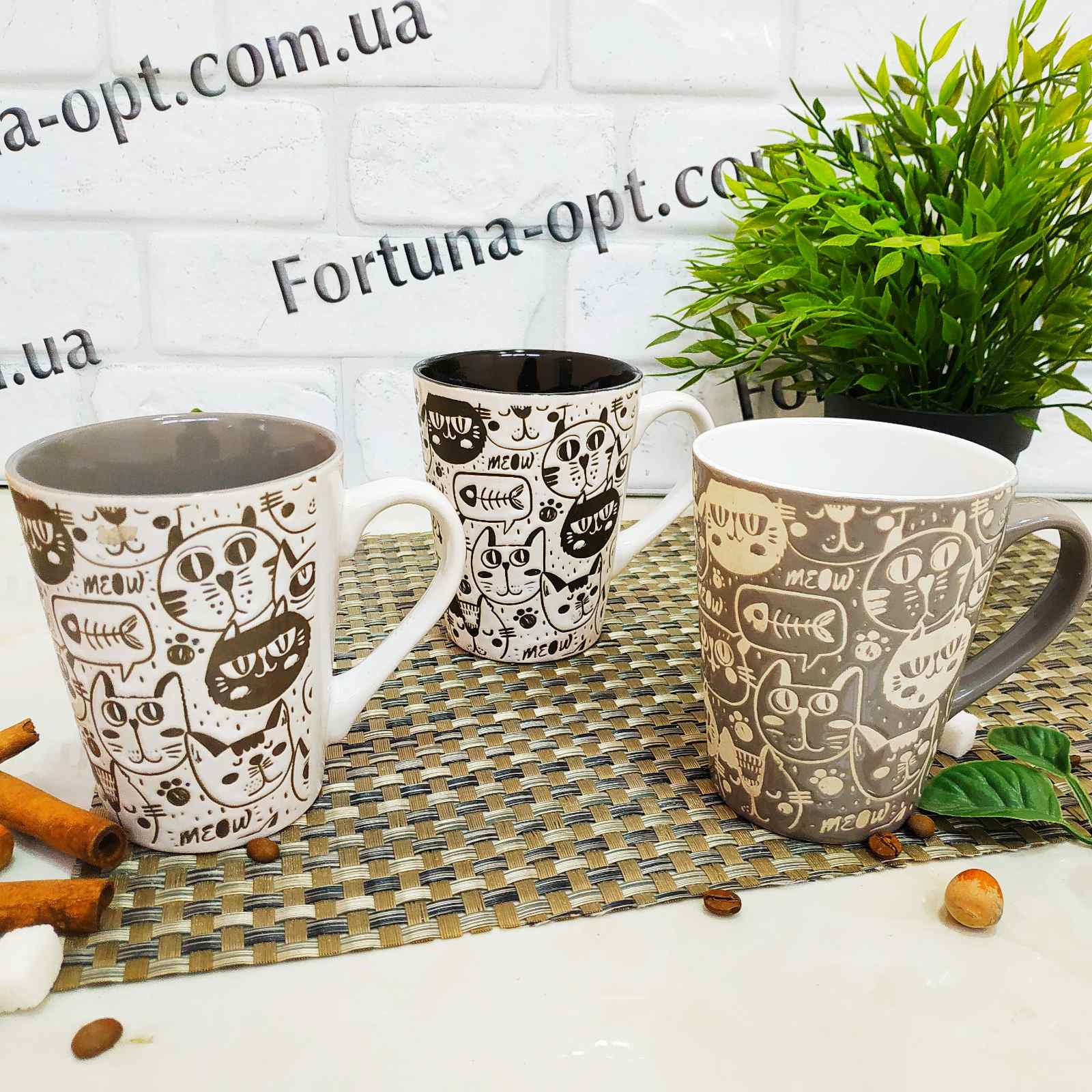 Чашка 320 мл "Cat style" 4160-23 ✅ базовая цена 40.52 грн. ✔ Опт ✔ Скидки ✔ Заходите! - Интернет-магазин ✅ Фортуна-опт ✅