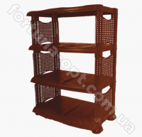 Полка для обуви 4-х ярусная коричневая (Ротанг) - 0729 ✅ базовая цена 244.20 грн. ✔ Опт ✔ Акции ✔ Заходите! - Интернет-магазин Fortuna-opt.com.ua.