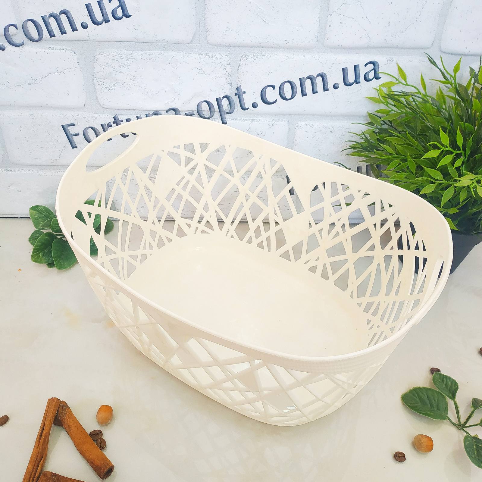 Корзина-плетенка с ручками 30*24*15 см - Stenson - 39766 ✅ базовая цена $3.13 ✔ Опт ✔ Скидки ✔ Заходите! - Интернет-магазин ✅ Фортуна-опт ✅