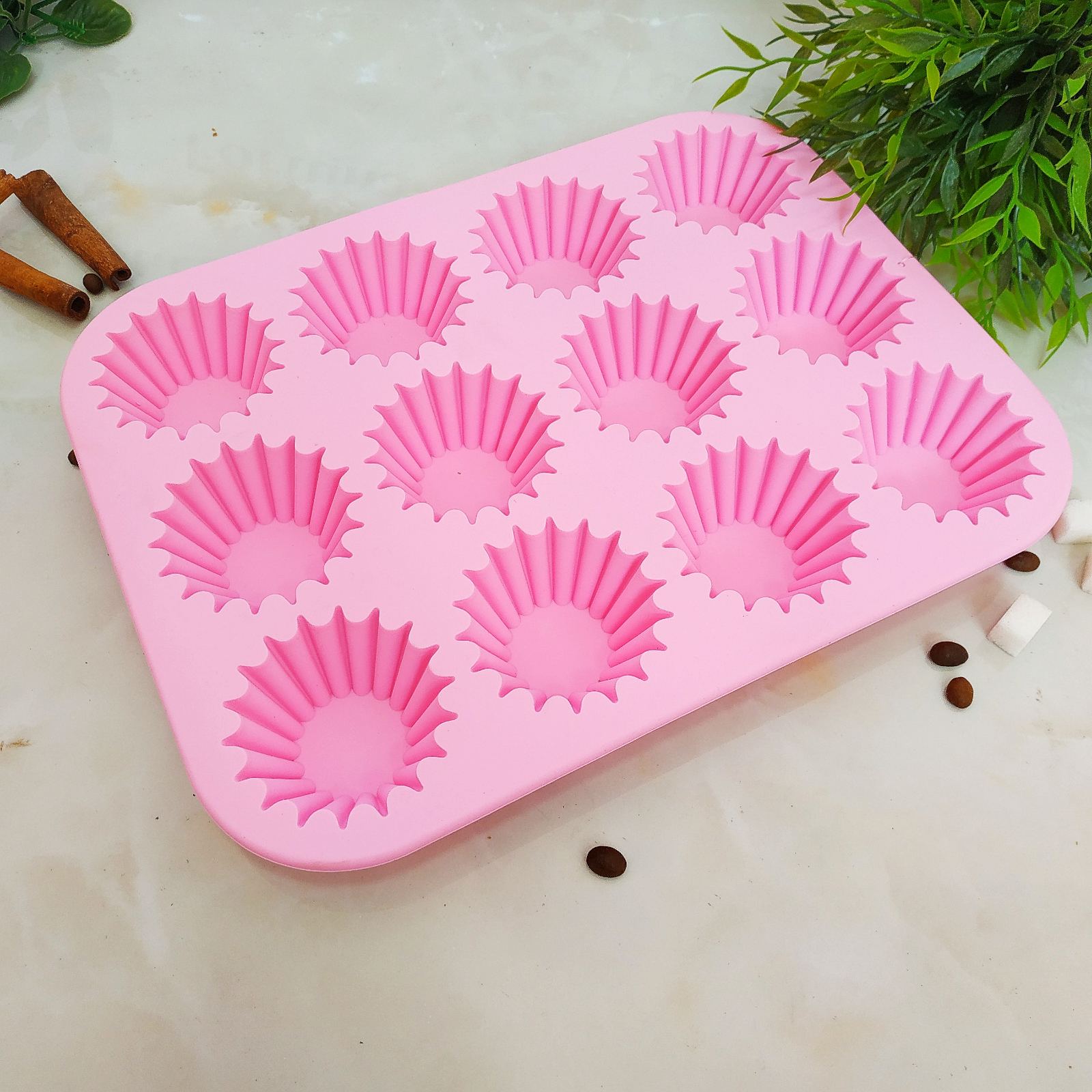 Форма силиконовая для выпечки кексов A-Plus - 1968  12 ячеек ✅ базовая цена $2.92 ✔ Опт ✔ Скидки ✔ Заходите! - Интернет-магазин ✅ Фортуна-опт ✅