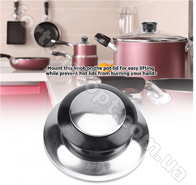 Ручка на крышку из нержавейки с пластиком Empire EM - 0857 ✅ базовая цена $0.25 ✔ Опт ✔ Скидки ✔ Заходите! - Интернет-магазин ✅ Фортуна-опт ✅