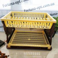 Сушилка для посуды двухярусная R-Plastik 1014 ✅ базовая цена 248 грн. ✔ Опт ✔ Акции ✔ Заходите! - Интернет-магазин Fortuna-opt.com.ua.