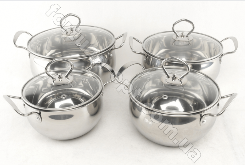 Набор посуды из нержавеющей стали A-Plus - 2061➜ Опт и розница ✅ актуальная цена -Интернет магазин ✅ Фортуна ✅