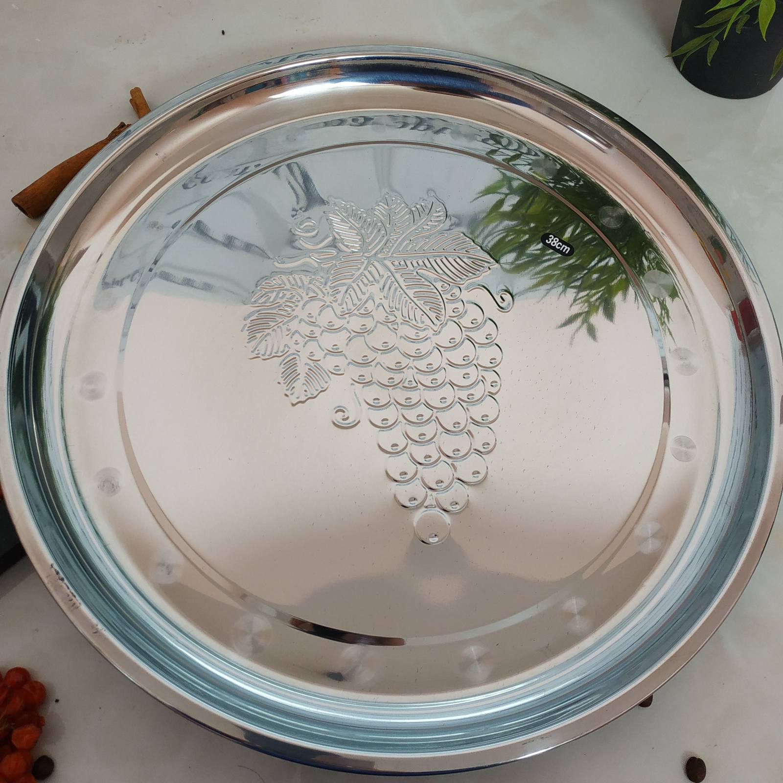 Поднос из нержавеющей стали круглый д-38 (Ш) 1737 ✅ базовая цена 87.24 грн. ✔ Опт ✔ Скидки ✔ Заходите! - Интернет-магазин ✅ Фортуна-опт ✅