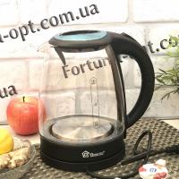 Электрочайник стекло 1,8 л Domotec 8110 Черный ➜ Оптом и в розницу ✅ актуальная цена - Интернет магазин ✅ Фортуна ✅