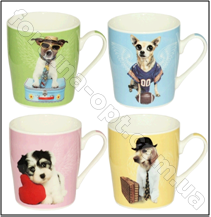 Чашка фарфоровая Смешные щенки 280 мл SNT - 5062 ✅ базовая цена 34.73 грн. ✔ Опт ✔ Акции ✔ Заходите! - Интернет-магазин Fortuna-opt.com.ua.
