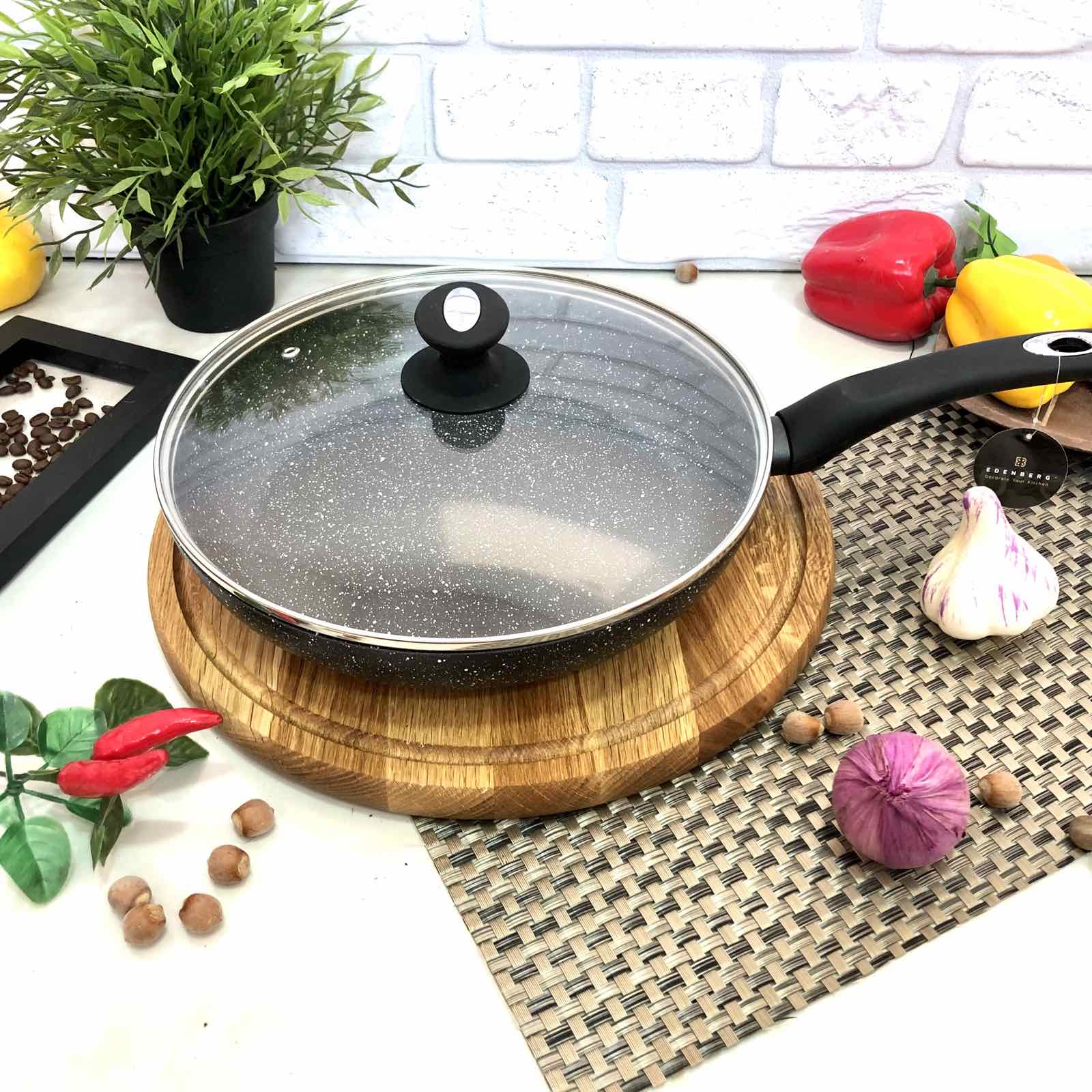 Сковорода с крышкой Edenberg EB - 4111 - 28 см ✅ базовая цена $17.20 ✔ Опт ✔ Скидки ✔ Заходите! - Интернет-магазин ✅ Фортуна-опт ✅