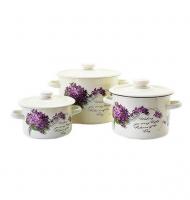 Набор эмалированный "262" Виола 2,0л/3,0л/4,5л  ✅ базовая цена 1&nbsp;097.40 грн. ✔ Опт ✔ Акции ✔ Заходите! - Интернет-магазин Fortuna-opt.com.ua.