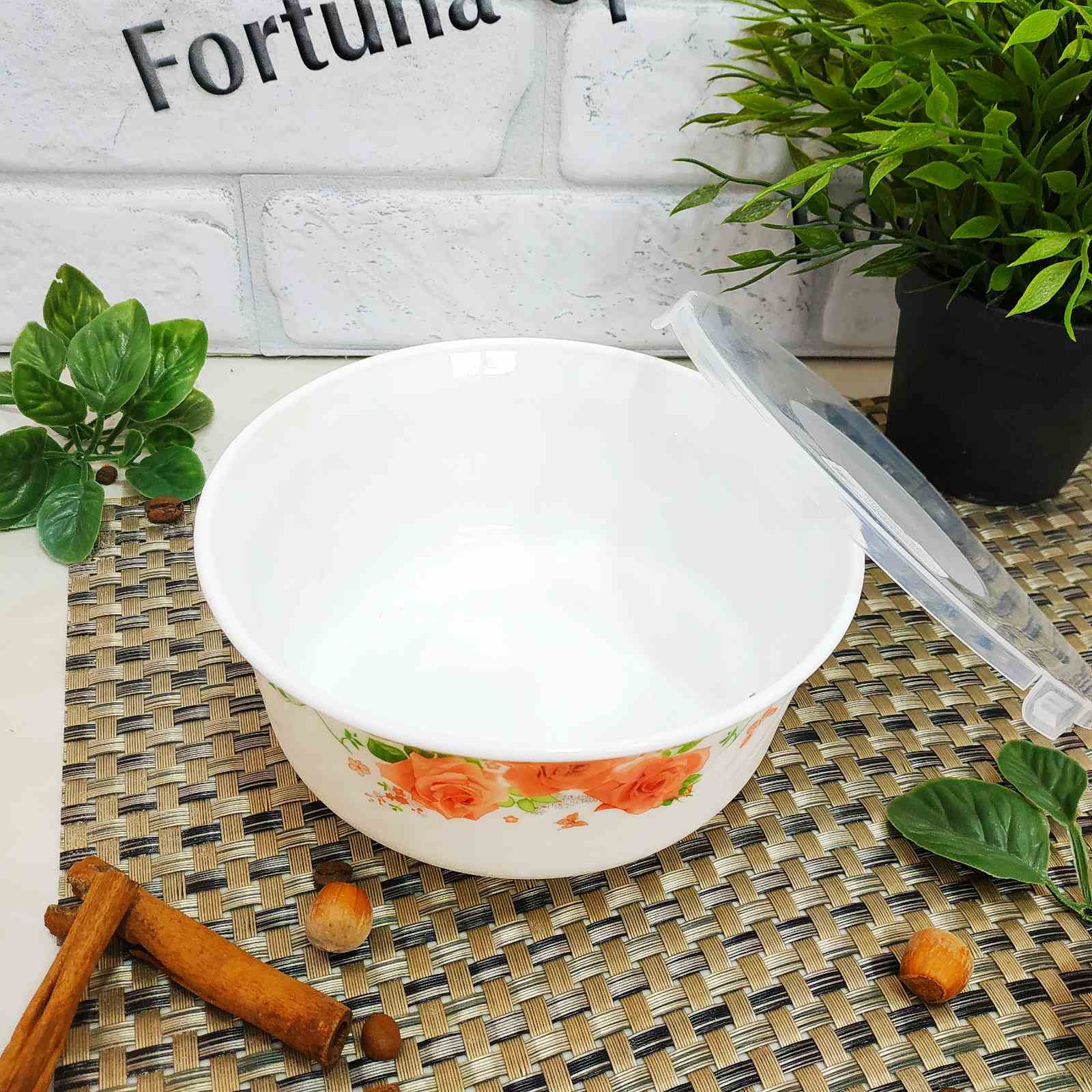 Салатник "6" стеклокерамический с крышкой микс 30054/2 ✅ базовая цена 40.75 грн. ✔ Опт ✔ Скидки ✔ Заходите! - Интернет-магазин ✅ Фортуна-опт ✅