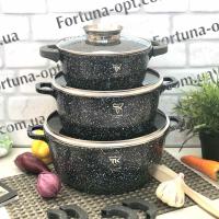 Набор посуды с мраморным покрытием серый Top Kitchen - TK 00021 ✅базовая цена $41.55✔Опт✔Акции✔Заходите! - Интернет-магазин Fortuna-opt.com.ua.
