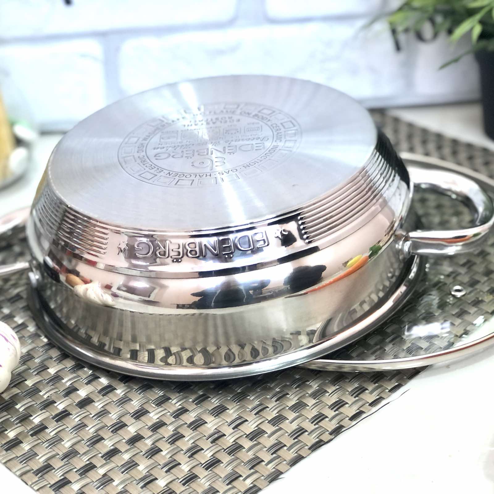 Набор посуды Edenberg с глубокой сковородой EB - 2120➜ Опт и розница ✅ актуальная цена -Интернет магазин ✅ Фортуна ✅