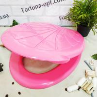 Крышка пластиковая на унитаз Украина розовая (З) 1312/12 ✅ базовая цена 155.40 грн. ✔ Опт ✔ Акции ✔ Заходите! - Интернет-магазин Fortuna-opt.com.ua.