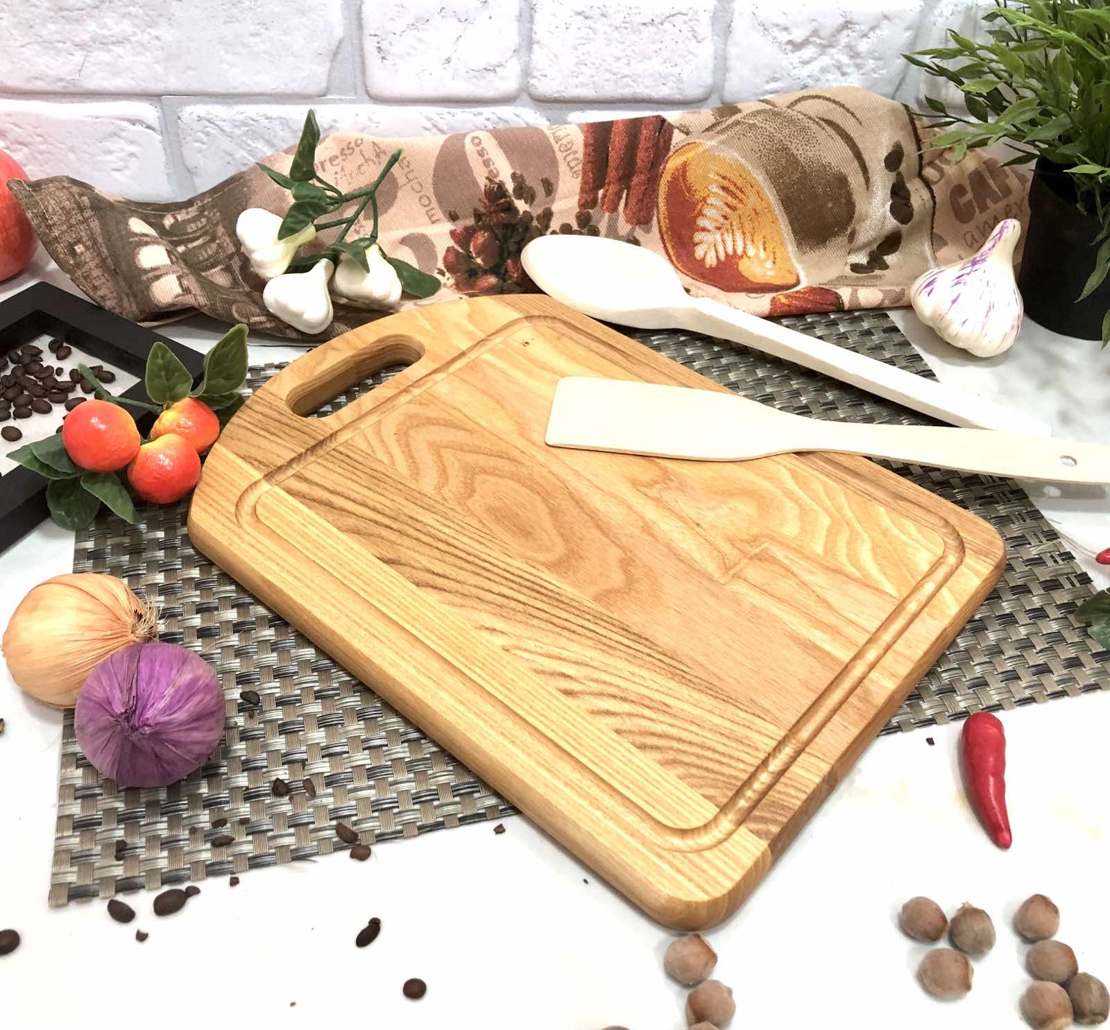 Доска разделочная Ясень домик с вырезом 25*35см 2535дсв ✅ базовая цена 190.56 грн. ✔ Опт ✔ Скидки ✔ Заходите! - Интернет-магазин ✅ Фортуна-опт ✅