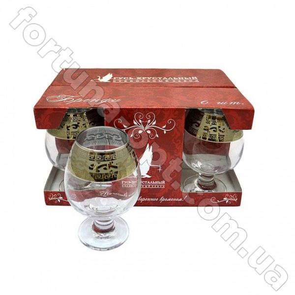 Набор бокалов для коньяка 6 шт Версаче GE 08-188 400 мл ➜ Оптом и в розницу ✅ актуальная цена -Интернет магазин ✅  Фортуна ✅