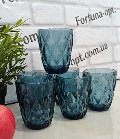 Стакан стекло 270 гр Blue 6 шт/наб A-Plus - 9011  ✅ базовая цена $8.69 ✔ Опт ✔ Скидки ✔ Заходите! - Интернет-магазин ✅ Фортуна-опт ✅