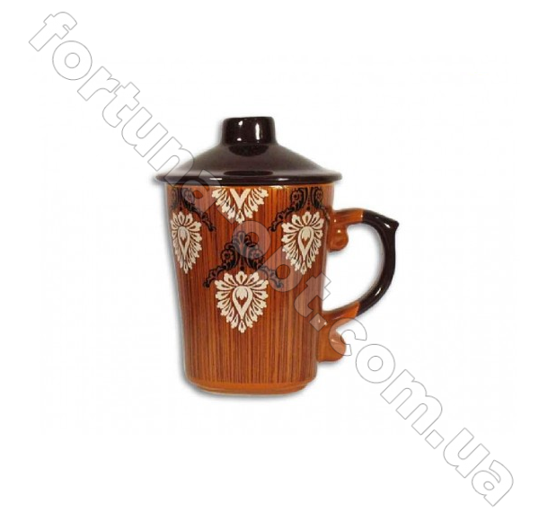 Чашка керамическая с крышкой 330 мл Elina EL - 3231 ✅ базовая цена 30.20 грн. ✔ Опт ✔ Скидки ✔ Заходите! - Интернет-магазин ✅ Фортуна-опт ✅