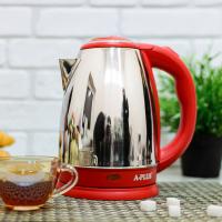 Чайник электрический нержавеющий 2 л 2000 Вт A-Plus - 2135 ➜ Оптом и в розницу ✅ актуальная цена - Интернет магазин ✅ Фортуна ✅