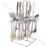 Набор столовых приборов на подставке 24 пр - 1172  ✅ базовая цена 450.11 грн. ✔ Опт ✔ Акции ✔ Заходите! - Интернет-магазин Fortuna-opt.com.ua.