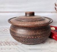 Вареничник с крышкой из красной глины 2л - 7788 ➜ Оптом и в розницу ✅ актуальная цена - Интернет магазин ✅ Фортуна ✅