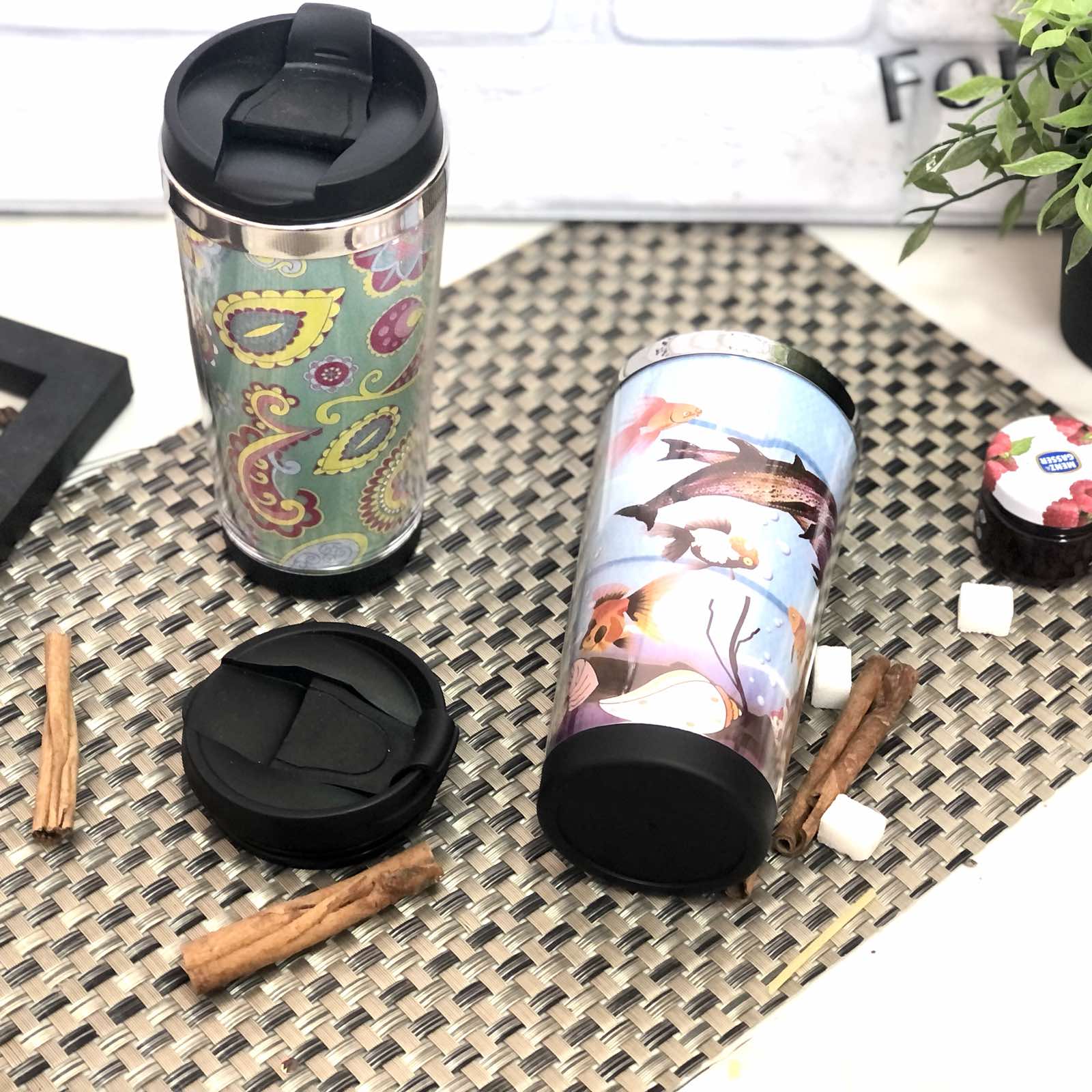 Кружка-термос A-Plus - 450 - 450 мл ➜ фото ➜ розн цена $2.53 - Интернет-магазин ✅ Fortuna-opt.com.ua. ✅