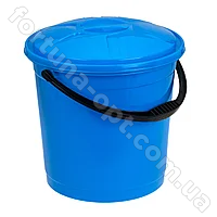 Ведро пластиковое 12 л с крышкой цветное - 0752 ✅базовая цена 57.19 грн. ✔ Опт ✔ Скидки ✔ Заходите! - Интернет-магазин ✅ Фортуна-опт ✅