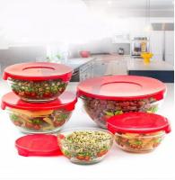 Набор судочков стекло А - Plus - 0120 - 5 шт ➜Опотом и в розницу✅актуальная цена -Интернет магазин ✅Фортуна✅