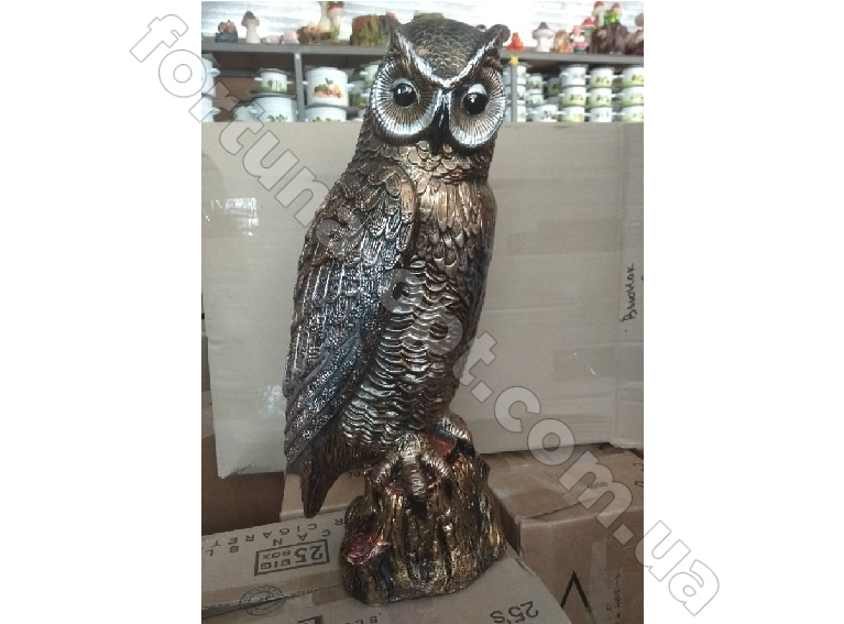 Филин на пне (48 см) ➜ Оптом и в розницу ✅ актуальная цена -Интернет магазин ✅ Фортуна ✅