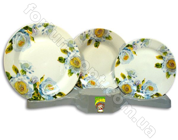 Набор тарелок 18 предметов Elina EL -1110D ➜ Оптом и в розницу ✅ актуальная цена - Интернет магазин ✅ Фортуна ✅