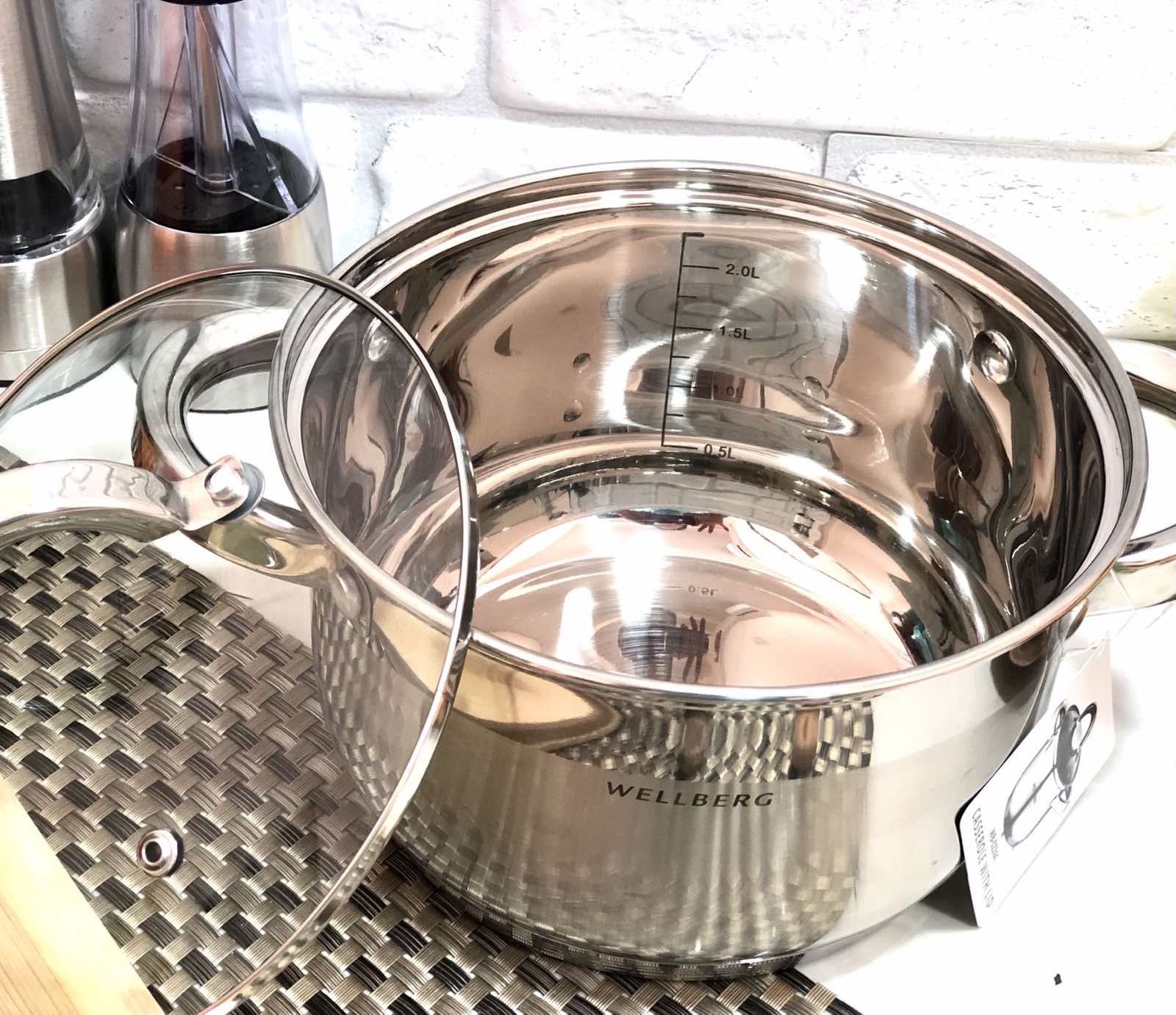 Кастрюля Wellberg WB - 02245 - 3,6 л ✅ базовая цена $15.66 ✔ Опт ✔ Скидки ✔ Заходите! - Интернет-магазин ✅ Фортуна-опт ✅