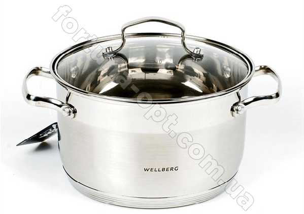 Кастрюля WELLBERG WB 02177 ✅ базовая цена 464.74 грн. ✔ Опт ✔ Акции ✔ Заходите! - Интернет-магазин Fortuna-opt.com.ua.