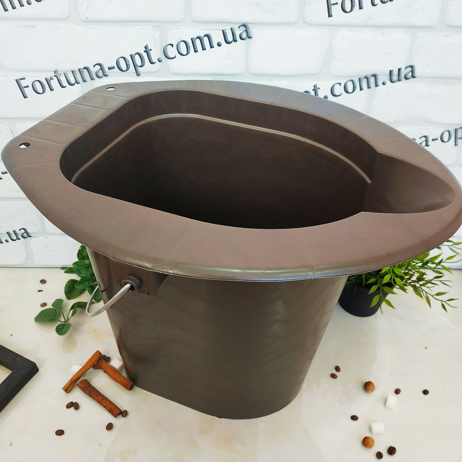 Ведро туалетное с металлической ручкой П А 5119 ✅базовая цена 266.33 грн. ✔ Опт ✔ Скидки ✔ Заходите! - Интернет-магазин ✅ Фортуна-опт ✅