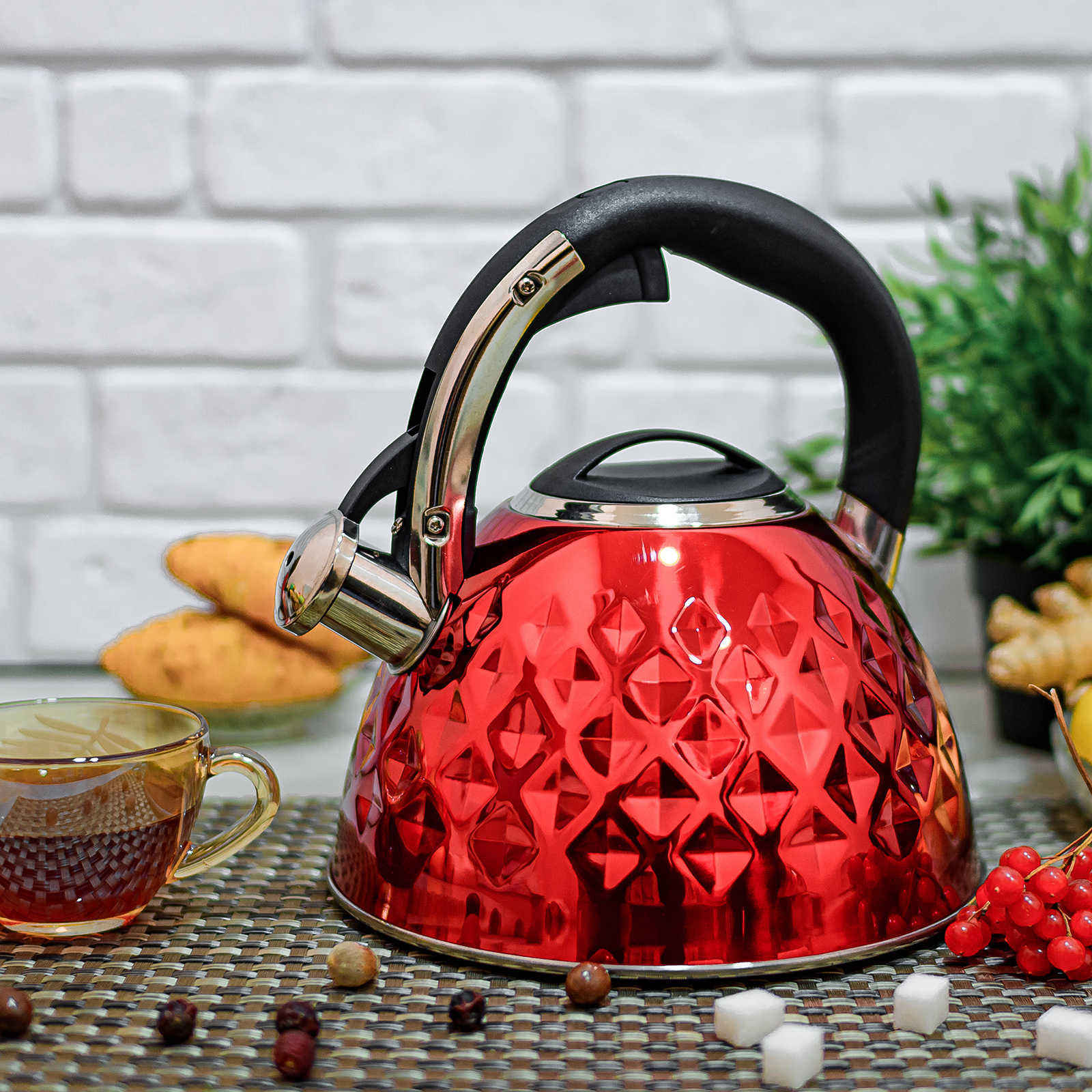 Чайник нержавеющий со свистком Edenberg 3 л EB - 8833 ✅ базовая цена $17.97 ✔ Опт ✔ Скидки ✔ Заходите! - Интернет-магазин ✅ Фортуна-опт ✅