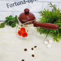 Турка стекло  600мл (А-Плюс) 1050 ✅ базовая цена $4.05 ✔ Опт ✔ Акции ✔ Заходите! - Интернет-магазин Fortuna-opt.com.ua.