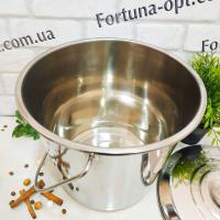 Ведро нержавеющее с крышкой A-Plus - 0390 (15 л) ✅ базовая цена $9.79 ✔ Опт ✔ Акции ✔ Заходите! - Интернет-магазин Fortuna-opt.com.ua.