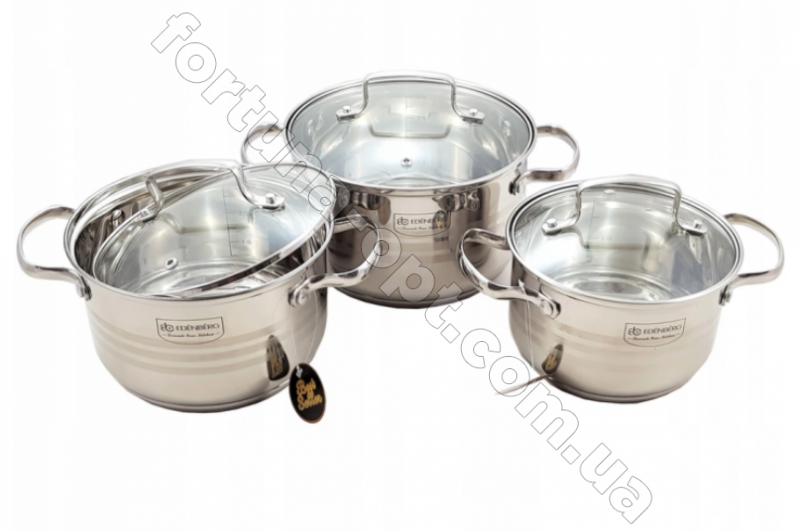 Набор посуды из нержавеющей стали Edenberg EB - 4073➜ Опт и розница ✅ актуальная цена -Интернет магазин ✅ Фортуна ✅
