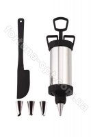 Шприц кондитерский поршневой с 4 насадками и ножом Empire EM - 9755➜ Оптом и в розницу ✅ актуальная цена -Интернет магазин ✅ Фортуна ✅