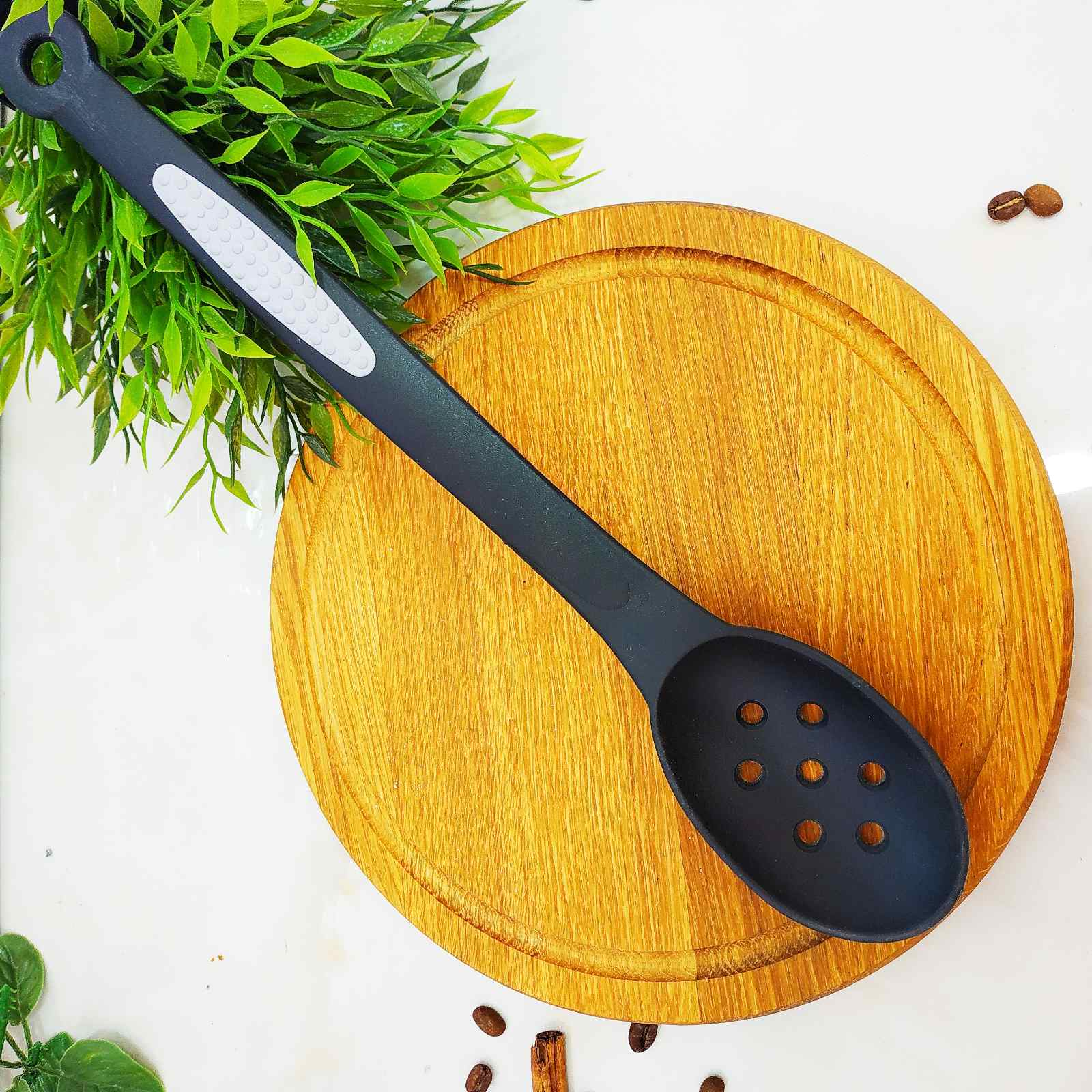 Ложка гарнирная нейлоновая с дырками Кaisergoff - КН 3316 ✅ базовая цена $1.89 ✔ Опт ✔ Скидки ✔ Заходите! - Интернет-магазин ✅ Фортуна-опт ✅