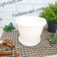 Горшок цветочный Бутон d-17см, h-13,5 см белый (1,9 л) 2938 ✅ базовая цена 39.07 грн. ✔ Опт ✔ Акции ✔ Заходите! - Интернет-магазин Fortuna-opt.com.ua.