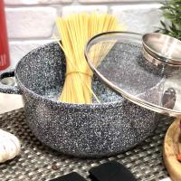 Кастрюля с мраморным покрытием с крышкой Edenberg EB - 3979 - 5.6л/26см ✅ базовая цена $26.64 ✔ Опт ✔ Акции ✔ Заходите! - Интернет-магазин Fortuna-opt.com.ua.