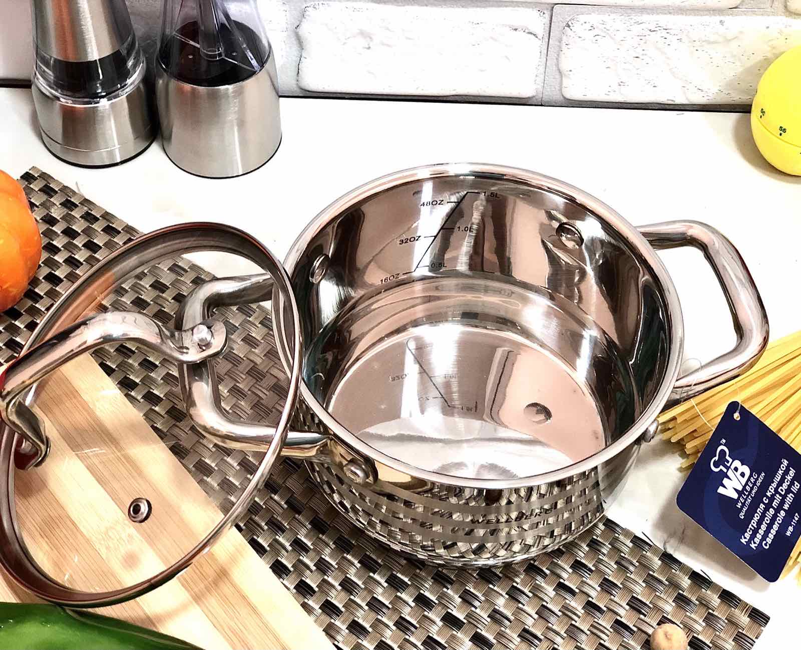 Кастрюля Wellberg WB - 1148 - 2,7л ✅ базовая цена $15.66 ✔ Опт ✔ Скидки ✔ Заходите! - Интернет-магазин ✅ Фортуна-опт ✅