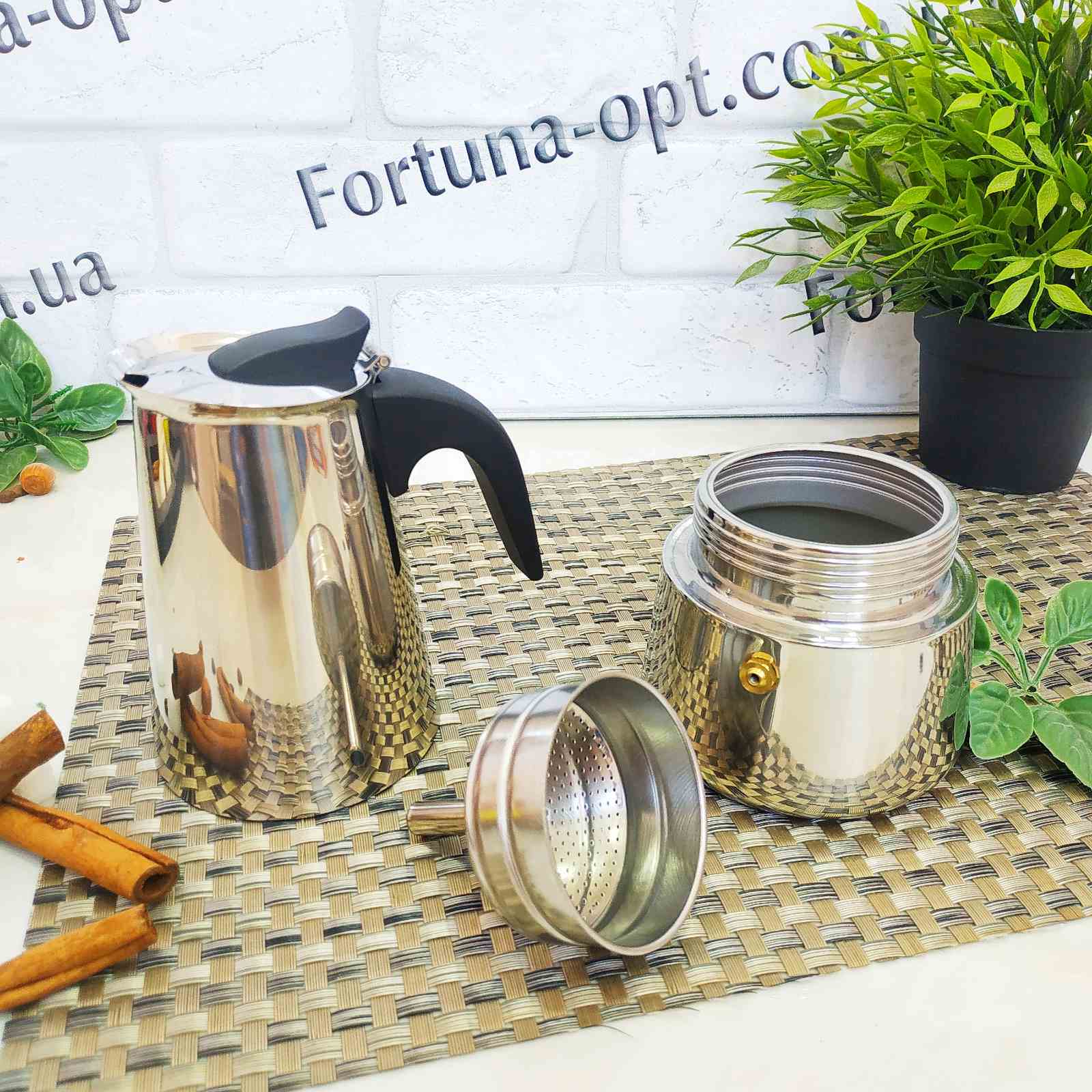 Кофеварка гейзерная A-Plus - 2088 на 6 чашек ✅ базовая цена $7.83 ✔ Опт ✔ Скидки ✔ Заходите! - Интернет-магазин ✅ Фортуна-опт ✅