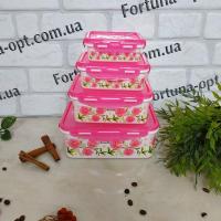 Набор ёмкостей для пищи Frico FRU - 821 - 4 шт➜Опотом и в розницу✅актуальная цена -Интернет магазин ✅Фортуна✅