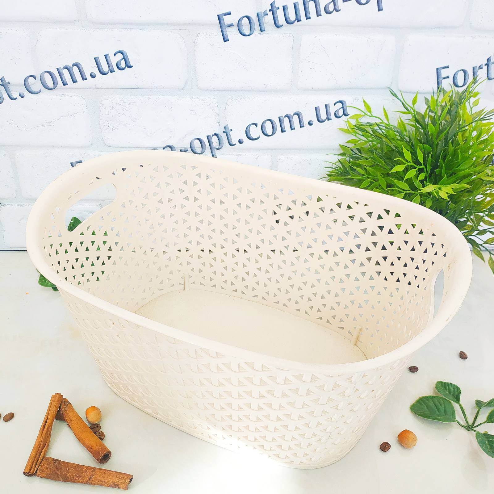 Корзина плетенка с ручками 36,5*25,5*19 см - Stenson - 84529 ✅ базовая цена $3.77 ✔ Опт ✔ Скидки ✔ Заходите! - Интернет-магазин ✅ Фортуна-опт ✅